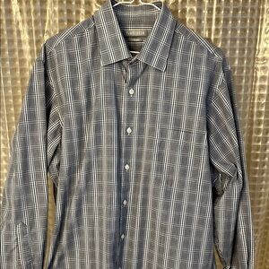 Van Heusen Blue Plaid Men's Shirt